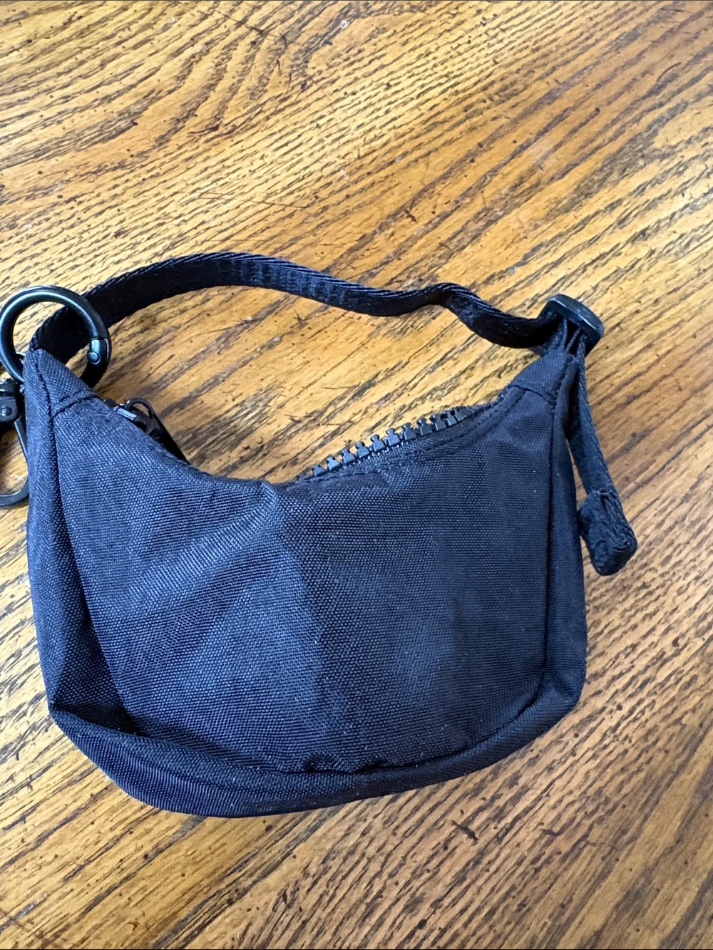 Baggu Black Mini Crescent Bag charm